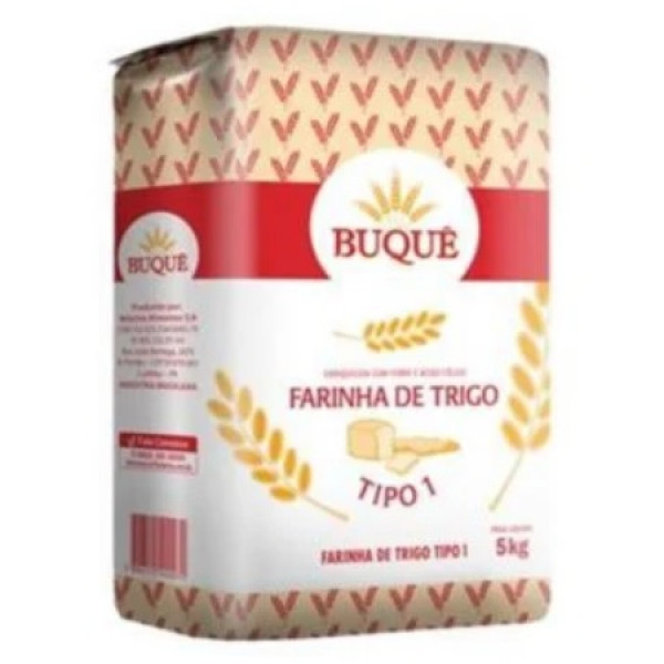 Farinha de Trigo Tradicional tipo 1 BUQUE - Pacote 1kg